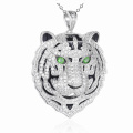 Street Trend Retro Tiger Head Pendant Necklace Jewelry